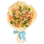 Букет из 15 караловых альстромерий